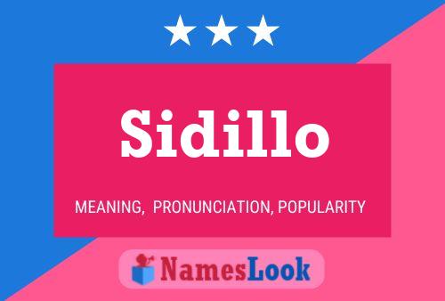 Póster del nombre Sidillo