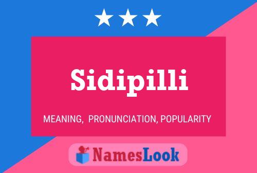 Póster del nombre Sidipilli