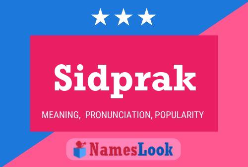 Póster del nombre Sidprak