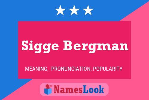 Póster del nombre Sigge Bergman