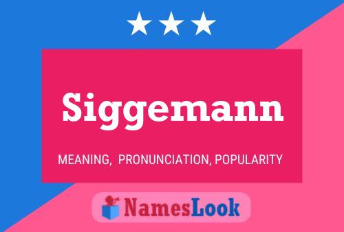 Póster del nombre Siggemann