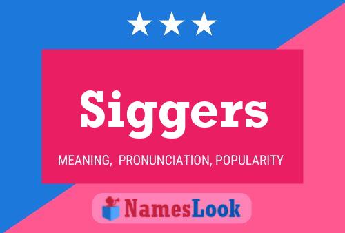 Póster del nombre Siggers