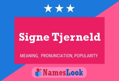 Póster del nombre Signe Tjerneld