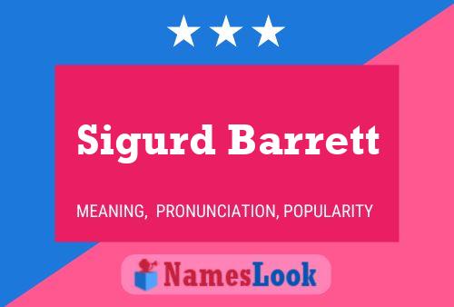 Póster del nombre Sigurd Barrett