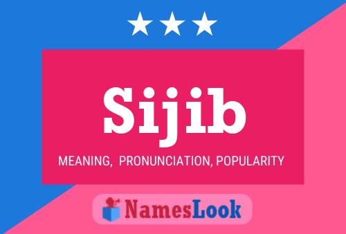 Póster del nombre Sijib