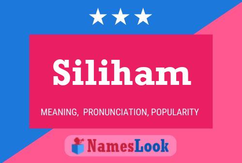 Póster del nombre Siliham