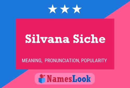 Póster del nombre Silvana Siche