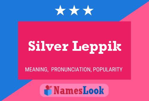 Póster del nombre Silver Leppik