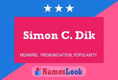 Póster del nombre Simon C. Dik