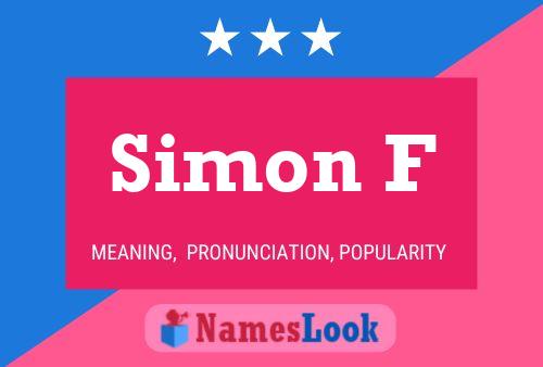 Póster del nombre Simon F