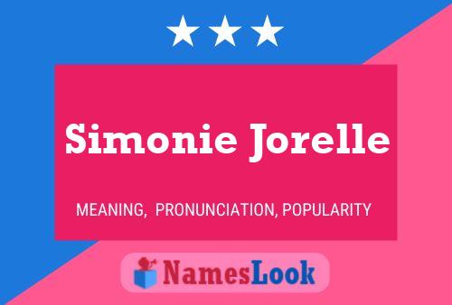 Póster del nombre Simonie Jorelle