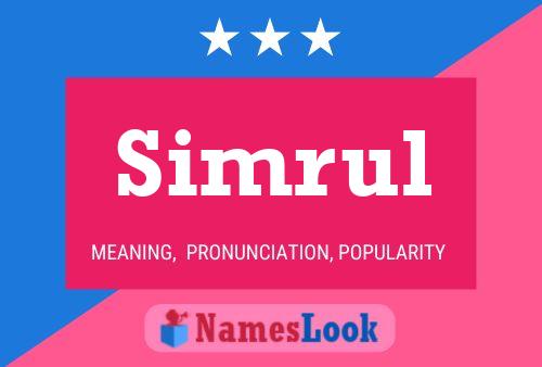 Póster del nombre Simrul