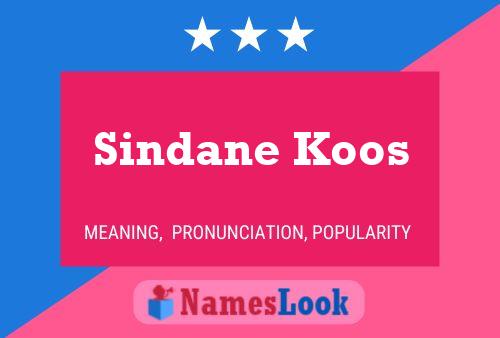 Póster del nombre Sindane Koos