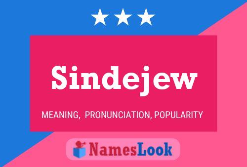 Póster del nombre Sindejew