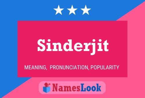 Póster del nombre Sinderjit