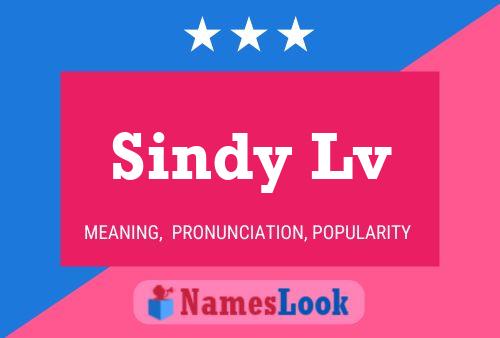 Póster del nombre Sindy Lv