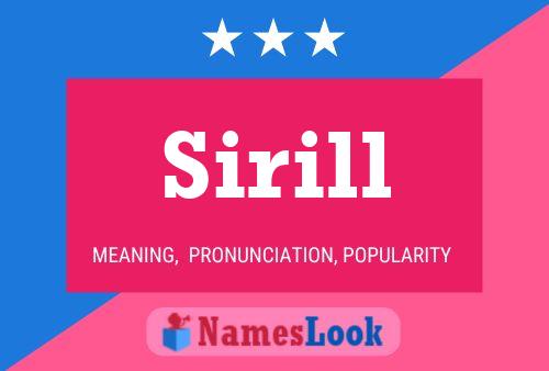 Póster del nombre Sirill