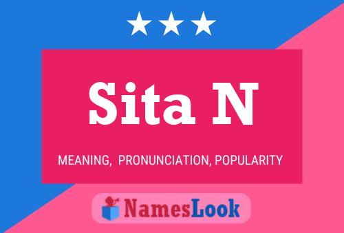 Póster del nombre Sita N