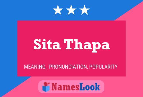 Póster del nombre Sita Thapa