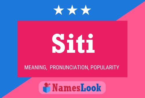 Póster del nombre Siti