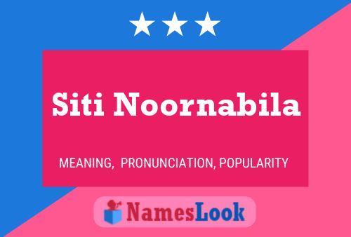 Póster del nombre Siti Noornabila