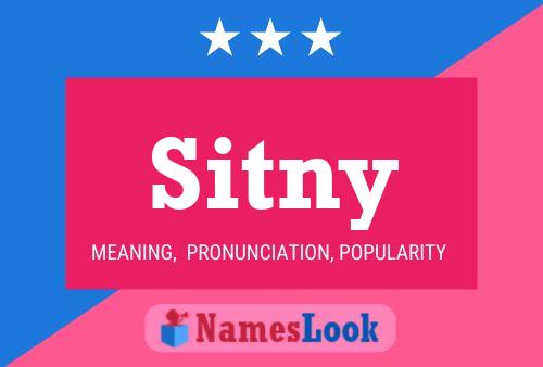 Póster del nombre Sitny