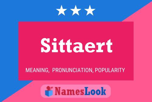 Póster del nombre Sittaert