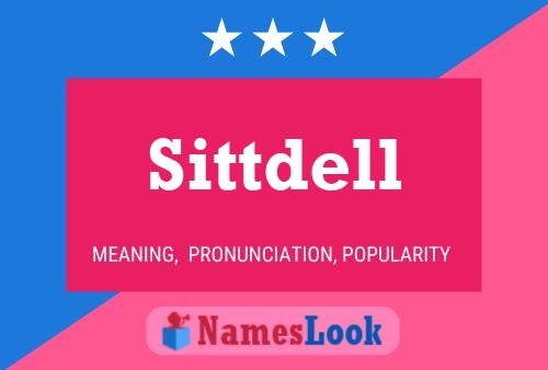 Póster del nombre Sittdell