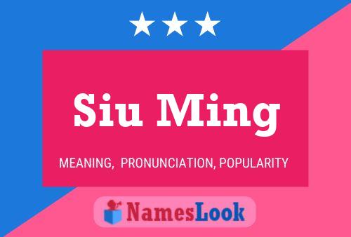 Póster del nombre Siu Ming