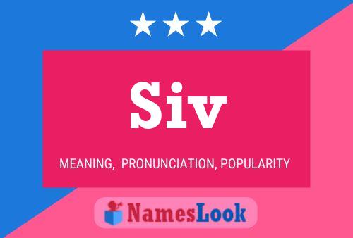 Póster del nombre Siv