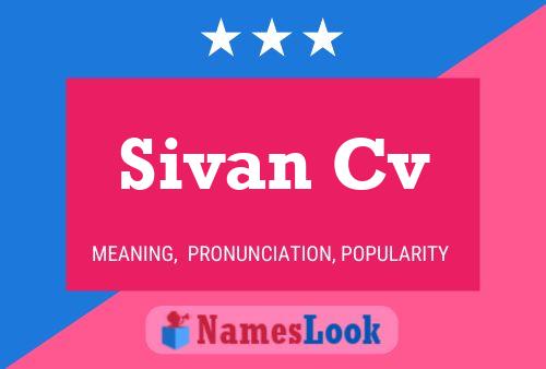 Póster del nombre Sivan Cv