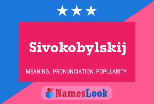 Póster del nombre Sivokobylskij