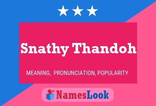 Póster del nombre Snathy Thandoh