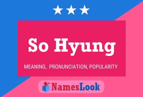 Póster del nombre So Hyung