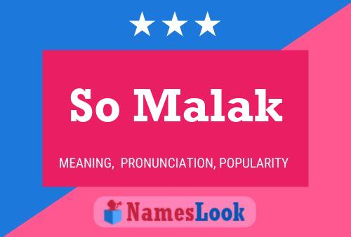 Póster del nombre So Malak