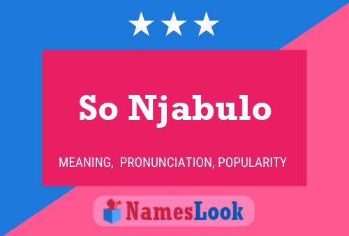 Póster del nombre So Njabulo