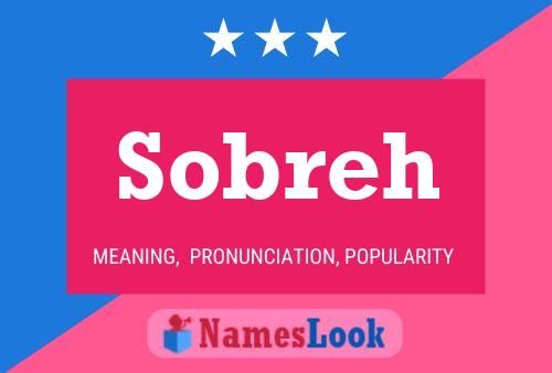 Póster del nombre Sobreh