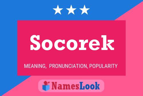 Póster del nombre Socorek