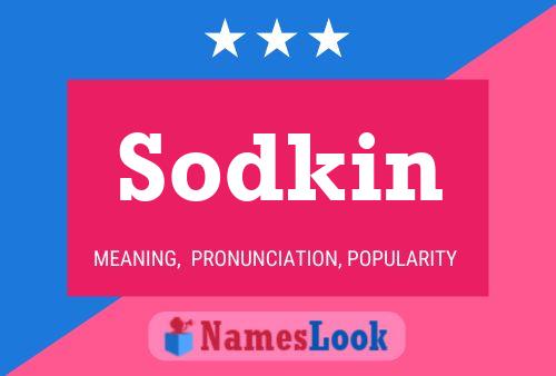 Póster del nombre Sodkin