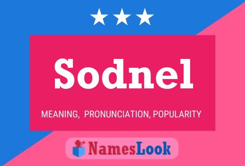 Póster del nombre Sodnel