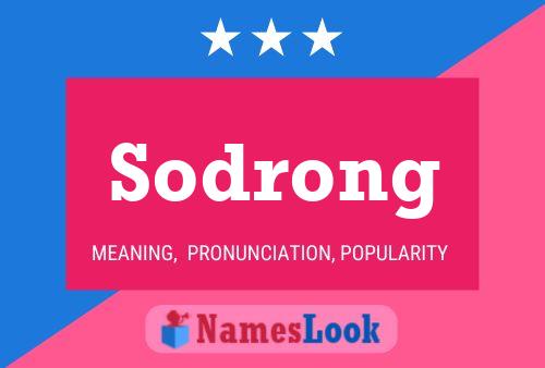 Póster del nombre Sodrong