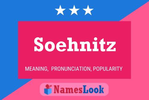 Póster del nombre Soehnitz