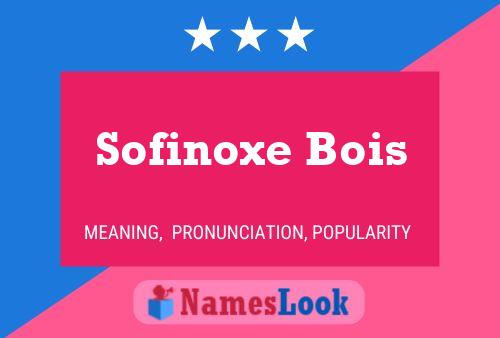 Póster del nombre Sofinoxe Bois