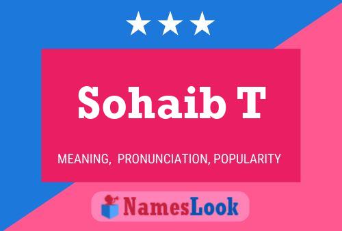 Póster del nombre Sohaib T