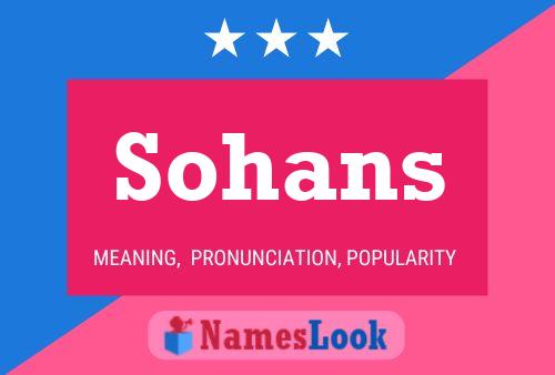 Póster del nombre Sohans