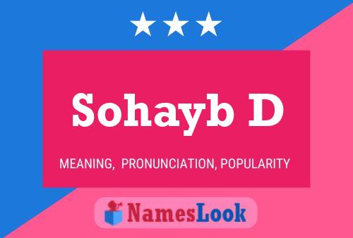 Póster del nombre Sohayb D