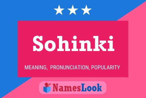 Póster del nombre Sohinki