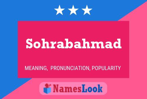 Póster del nombre Sohrabahmad