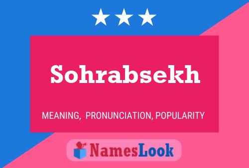 Póster del nombre Sohrabsekh