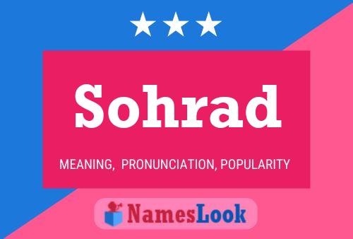 Póster del nombre Sohrad